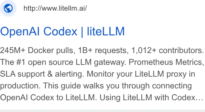 An ad LiteLLM is running