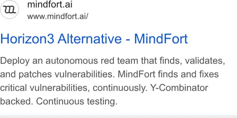 An ad MindFort is running