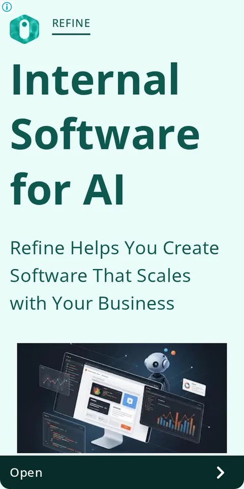An ad Refine is running