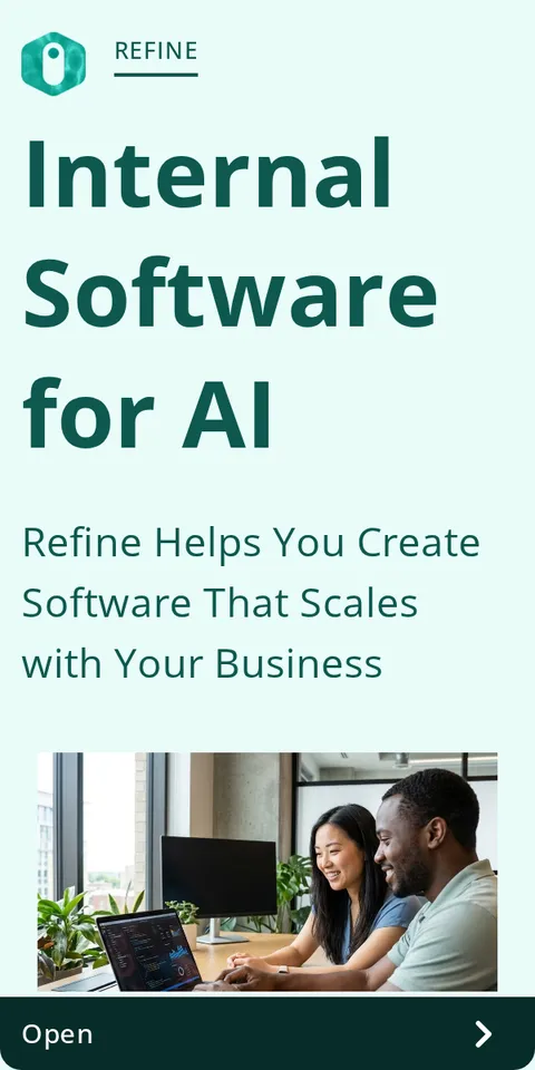 An ad Refine is running