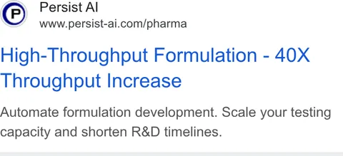 An ad Persist AI is running