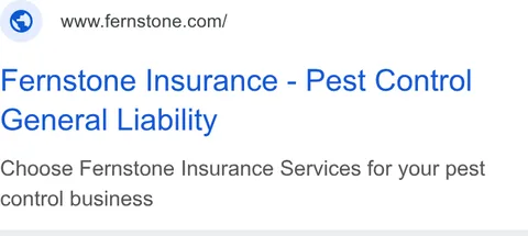 An ad Fernstone Insurance is running