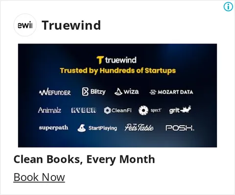 An ad Truewind is running