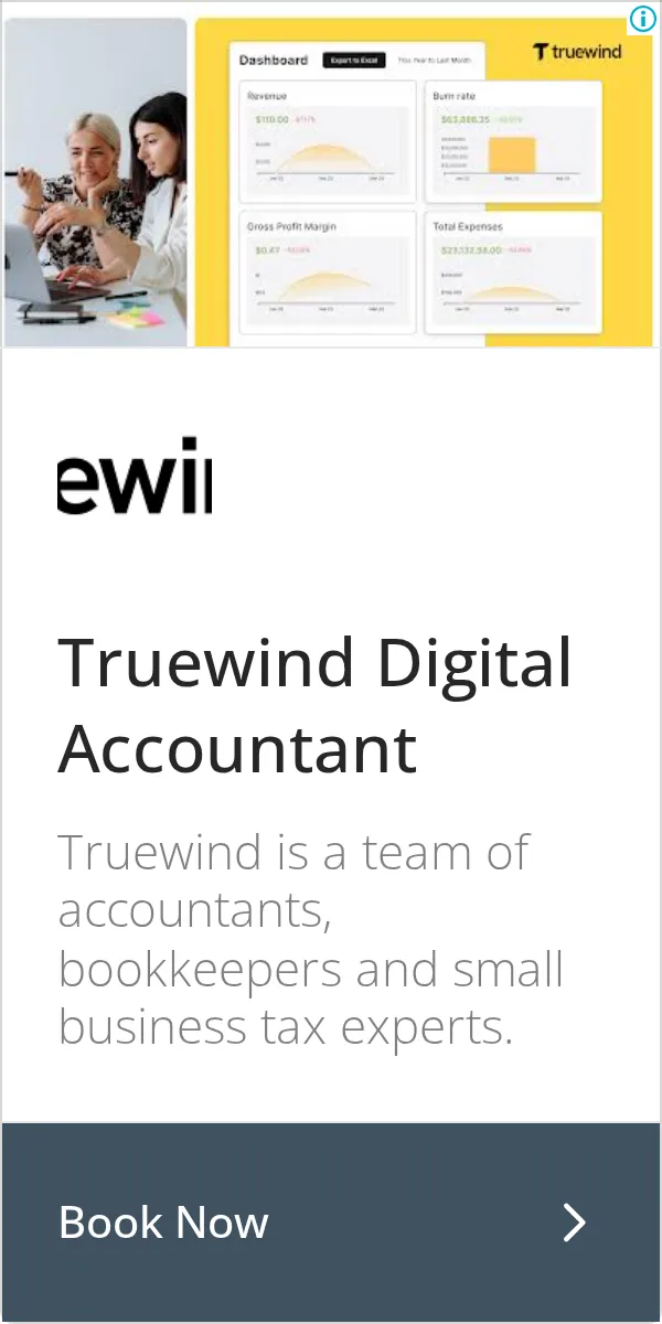 An ad Truewind is running