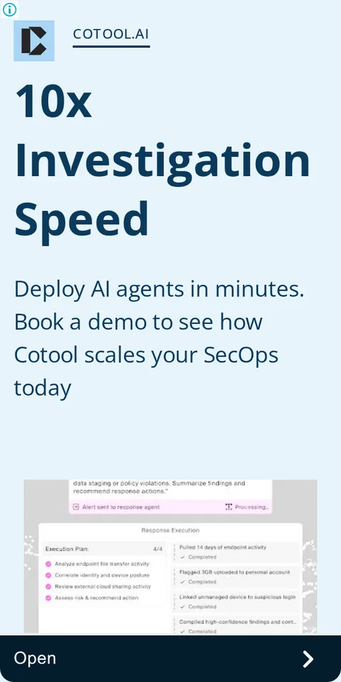 An ad Cotool is running