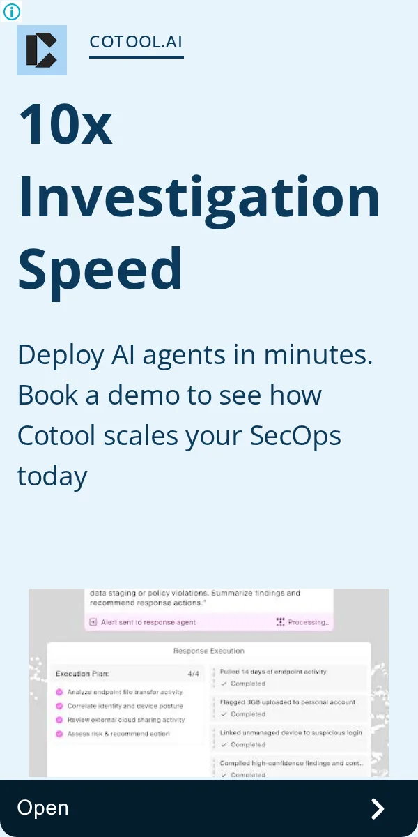 An ad Cotool is running