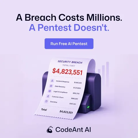 An ad CodeAnt AI is running