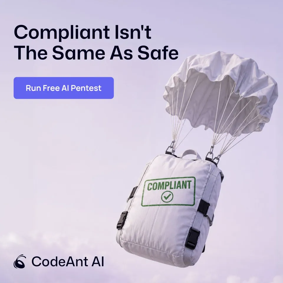 An ad CodeAnt AI is running
