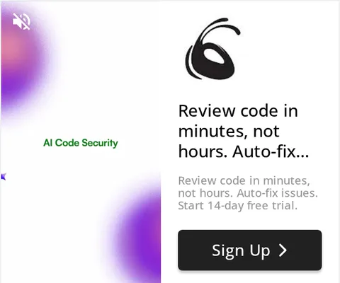 An ad CodeAnt AI is running