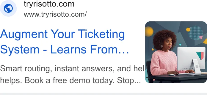 An ad Risotto is running