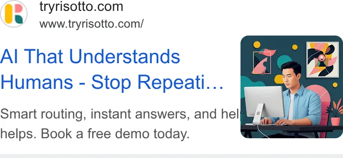An ad Risotto is running