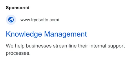 An ad Risotto is running