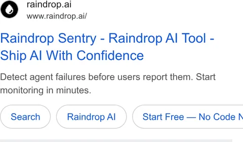 An ad Raindrop is running